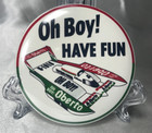 Retro Miss Madison Oh Boy Oberto Hydroplane 2.25" Pin Steve David Collectible — photo 1