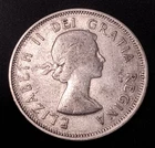 1962 Silver Canada Canadian Caribou Quarter 25 Cents Elizabeth II