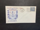 Canada 1964 FDC 1st day cover 8-cent overprint Airmail stamp Rose Craft cachet