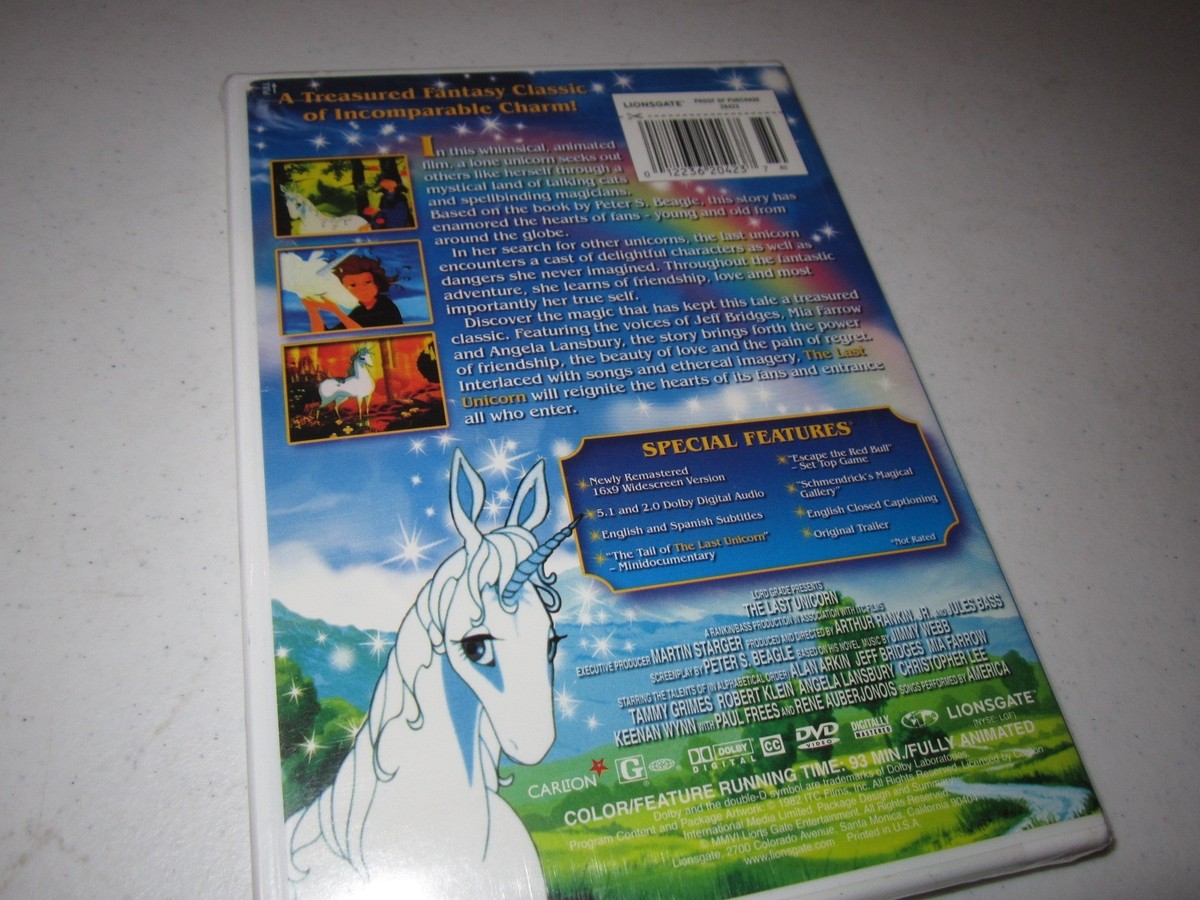 The Last Unicorn (DVD, 2007, 25th Anniversary Ed.) for sale online