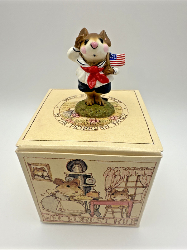 Wee Forest Folk Stars & Stripes M168 Annette Petersen 1990 *NEW* with Box WFF