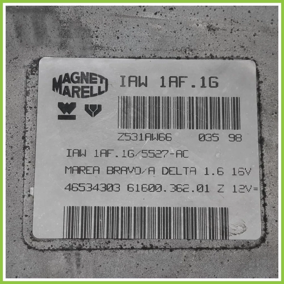 Centralina MAGNETI MARELLI IAW1AF.1G FIAT BRAVA 1V 1.6 16V 76kw 46534303 - Immagine 2 di 4