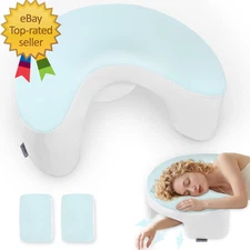 Side Sleeper Pillow with Arm Hole, 2PCS Pillowcase, Ergonomic Cooling Arm Pillow
