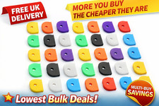 Soft Plastic Key Caps Mixed Colours Covers Top Cap Tag Door Identifier UK Seller