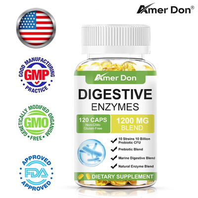 Digestive Enzymes with added Probiotic & Prebiotic 120 Capsules For Gut Health