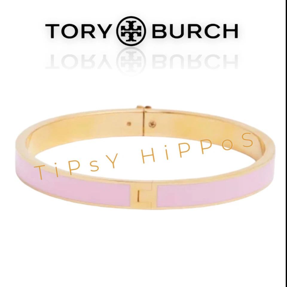 Brazalete con bisagras Kira rosa Tory Burch Foto 3 de 4