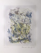 Bernard Schultze große Farb-Radierung nummeriert XXX/XXXV datiert 91 signiert