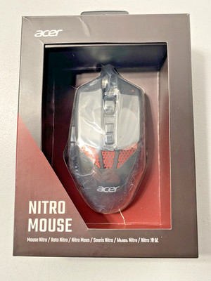 Acer Nitro Gaming Mouse USB NMW810 8 Button Adjustable Weight & DPI Lighting 