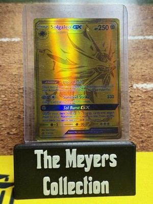 Pokémon Solgaleo GX Secret Rare Holo Sm-Ultra Prism 173/156 HP 250 English   