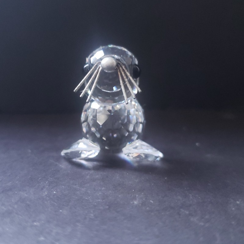 Swarovski Crystal Figurine-Seal-Baby-Silver Whiskers (Kingdom of Ice & Snow)