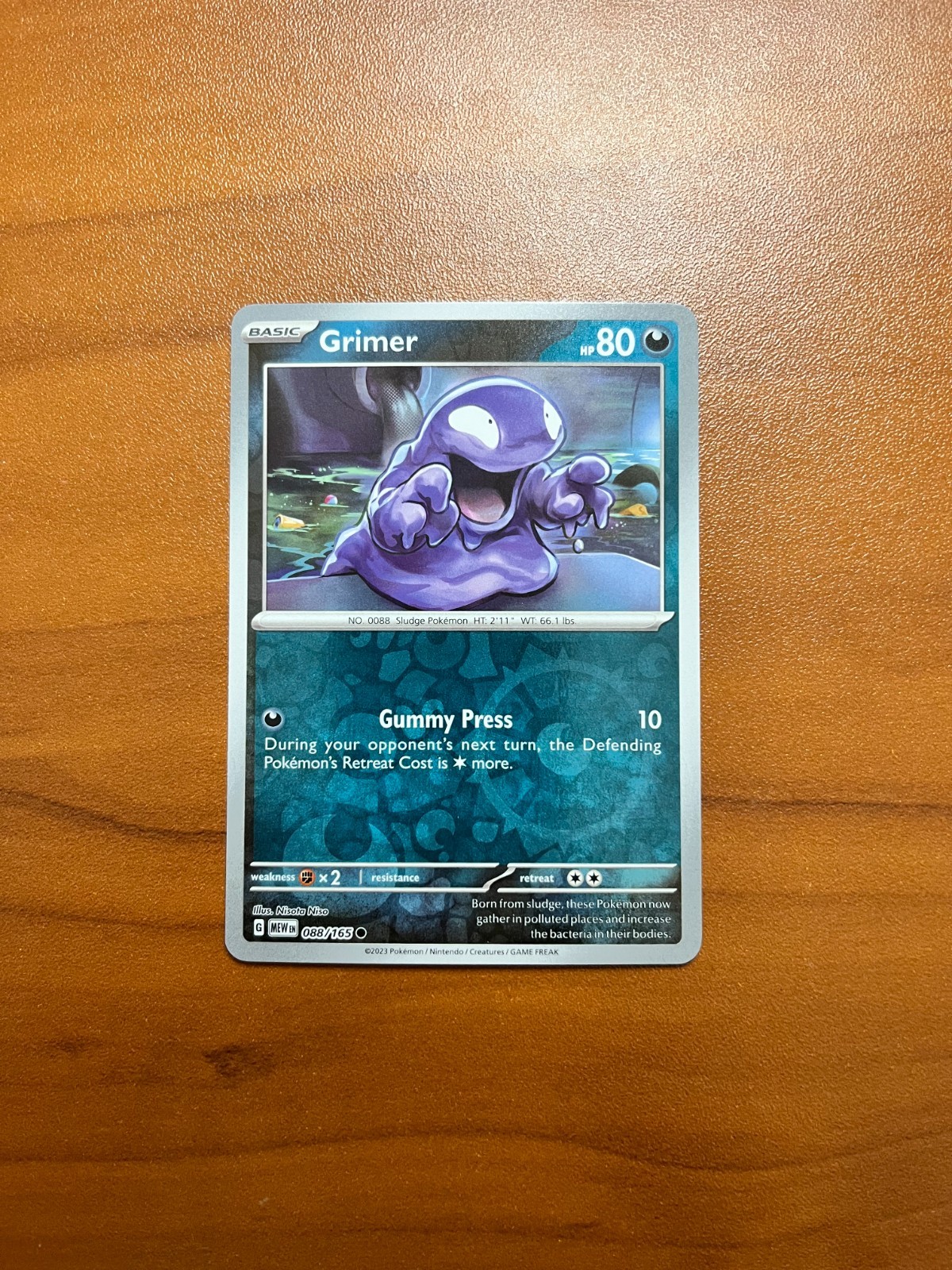 Grimer #088/165 (SV: Scarlet & Violet 151) - Pokémon TCG - Reverse Holo -M/NM