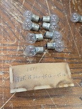 10 - New GE 605 Miniature Clear Screw in Light Bulbs Lamp Auto Radio 26549