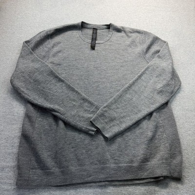Lululemon Gray Merino Wool Blend Crewneck Sweater Mens XXL