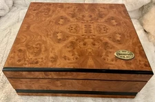 Thompson Co Inc 1915 Cherry Wood Cedar Lined Humidor/cigar Case