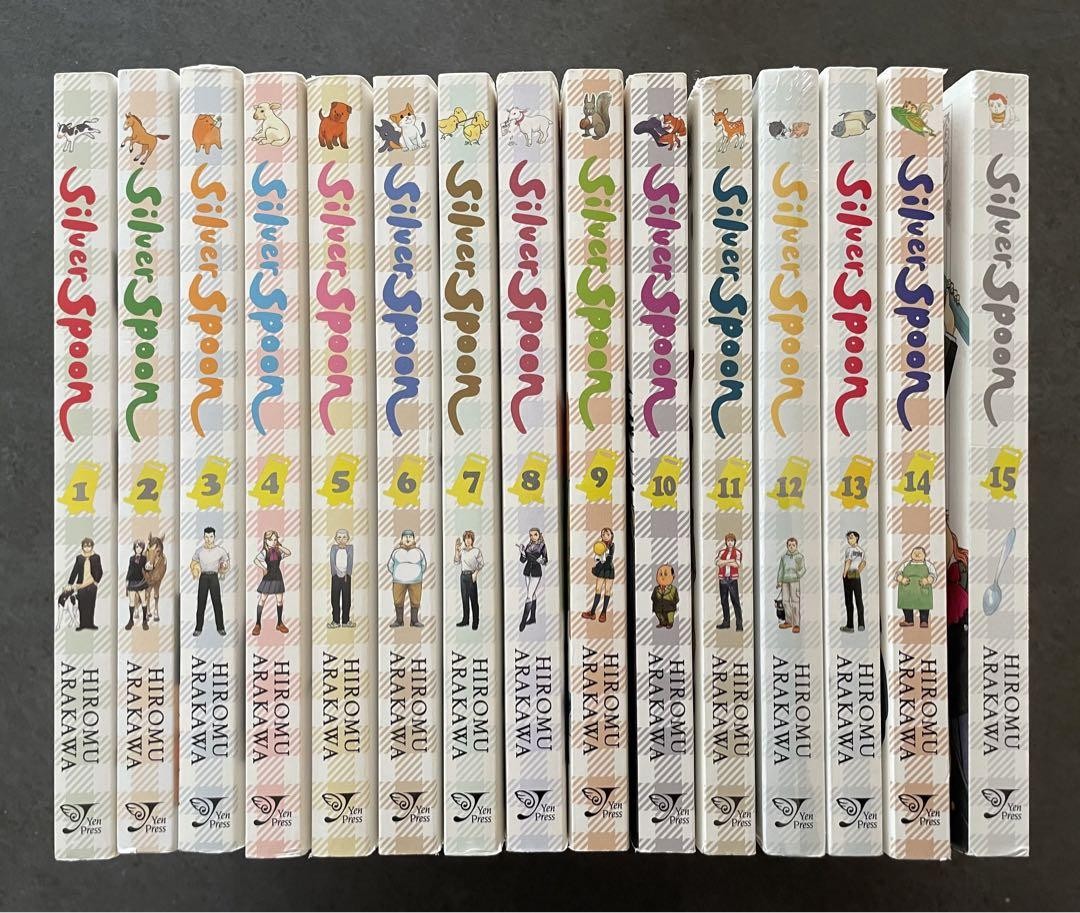 【シルバースプーン】【英語版】【全巻セット】【全15巻】 Silver Spoon Manga English Complete Set 15 Volumes | eBay