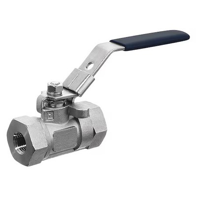 Usa Industrials Zusa-Vlv-50 Manual 2-Way Ball Valve, Npt, 304 Ss