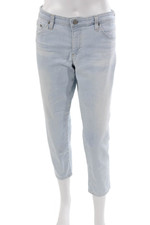 AG Adriano Goldschmied Women Blue Cropped Jeans Size 32