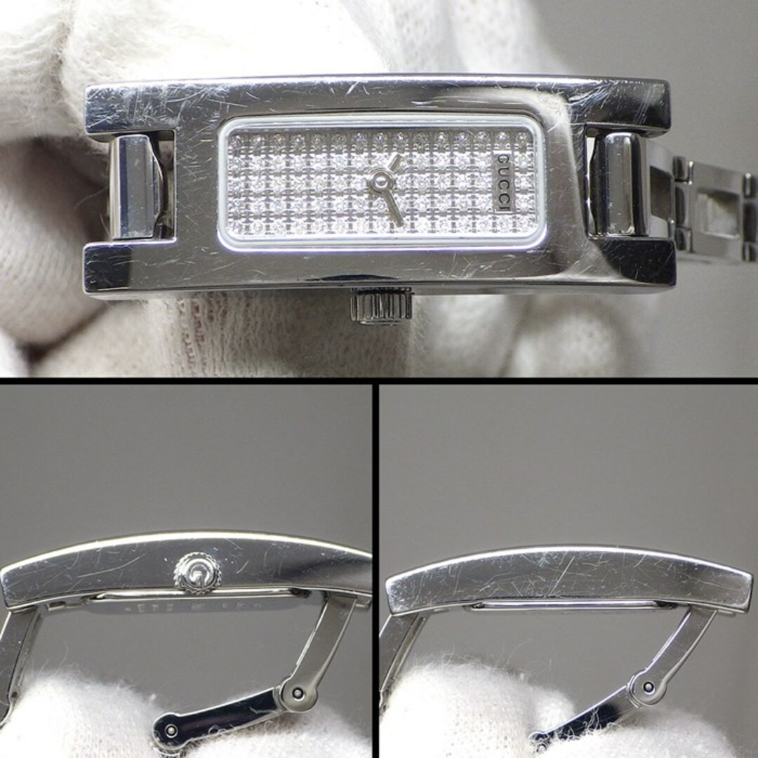 Gucci 3900L Bangle Watch Rectangular Diamond Dial… - image 6