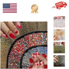 90 Sheets Nail Stickers for Valentine's Day Nail Art Decals 3D Self-Adhesive ...