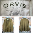 Vintage Orvis Brown Waxed Canvas Cloth Jacket Blazer Outdoors 46 Regular