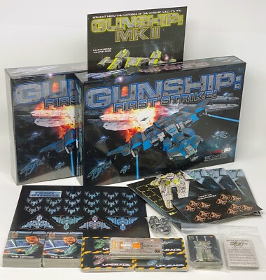 Escape Pod Games Gunship: First Strike! Kickstarter Lot - UNPUNCHED