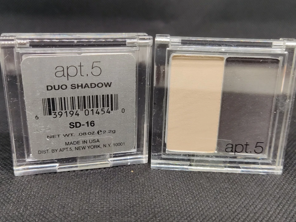APT. 5 Duo Shadow Eyeshadow Eye Makeup SD-16 BONE/CHARCOAL GREY (LOT OF 2) - Image 3 of 3