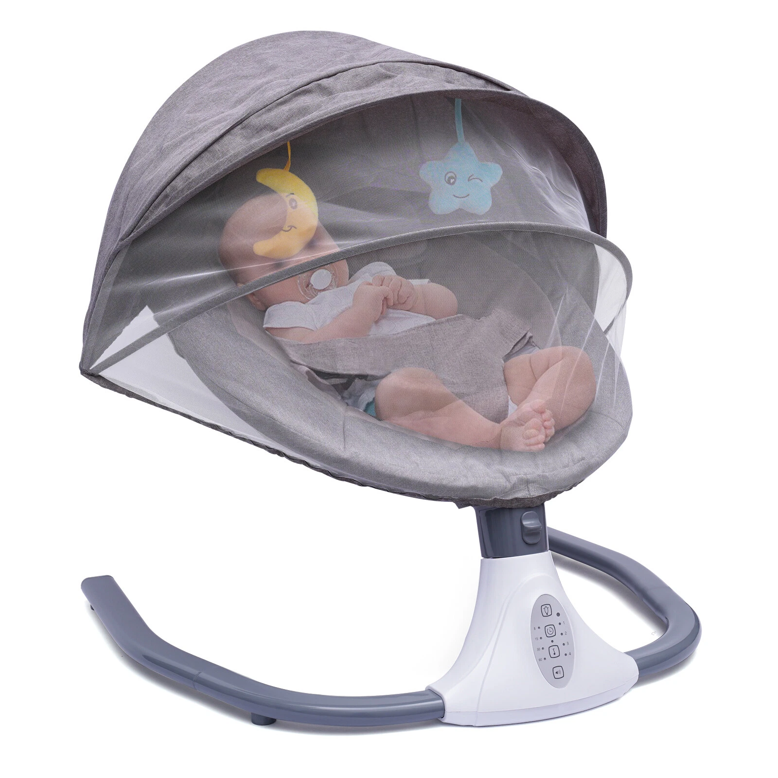 Electric Baby Bouncer Swing Bluetooth Music Cradle Rocker Chair Infant Newborn