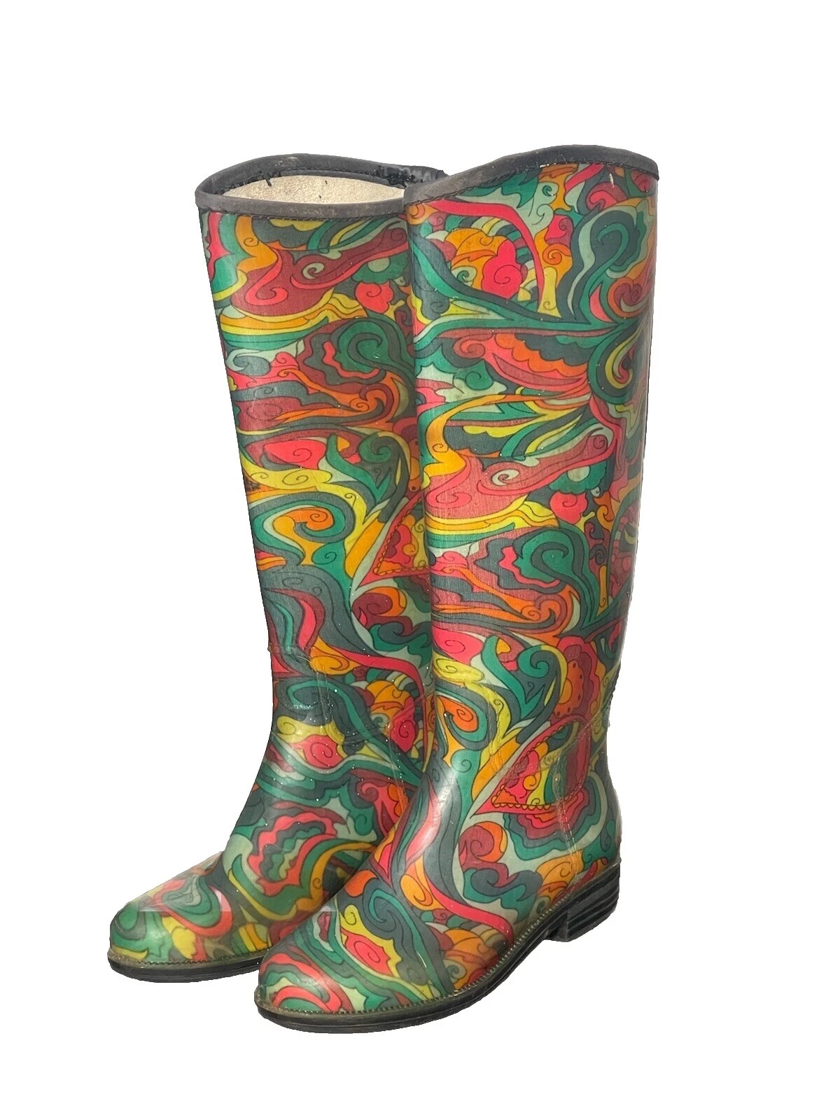 Botas de Goma Multicolor Paisley para mujer