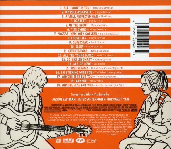 JUNO SOUNDTRACK CD SONIC YOUTH THE KINKS UVM NEW