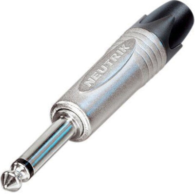 Neutrik NP2X 1/4'' 6,35 mm TS Mono Jack Stecker 2-polig Gitarrenstecker Nickel