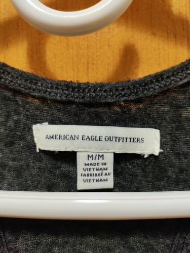 American Eagle racer back grey tank top sz medium - Picture 2 of 4