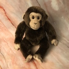 FAO SCHWARZ New York Chimpanzee Monkey Plush 2019 EUC Realistic 12