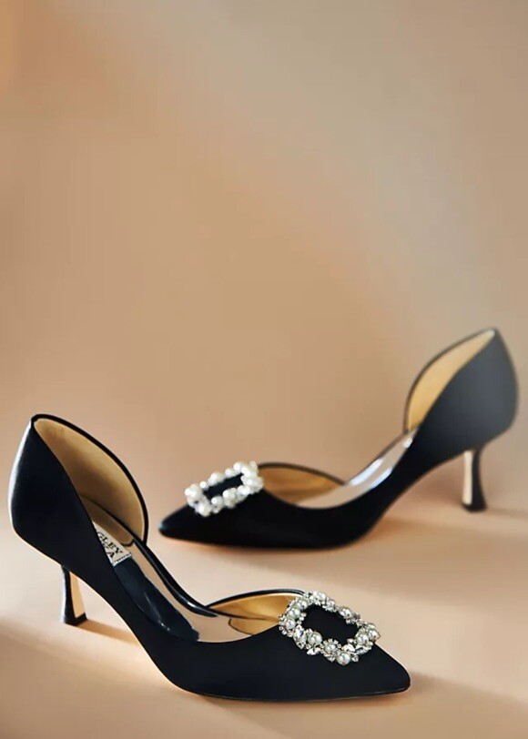 Fabia Badgley Mischka Kitten Heel Wedding Shoes Fabia II Kitten