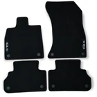 Car Floor Mats Velour For Audi Q5 SQ5 FY Waterproof Black Carpet Auto Liners New