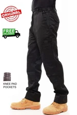 Mens Knee Pad Pocket Cargo Combat Work Trousers Size 28 to 54 SHORT REGULAR LONG