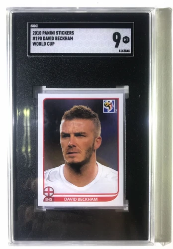 2010 Panini Sticker David Beckham World cup #190 SGC Mint 9