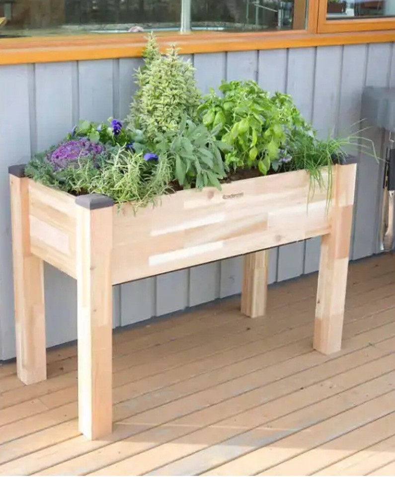 CedarCraft SelfWatering Elevated Garden Planter eBay