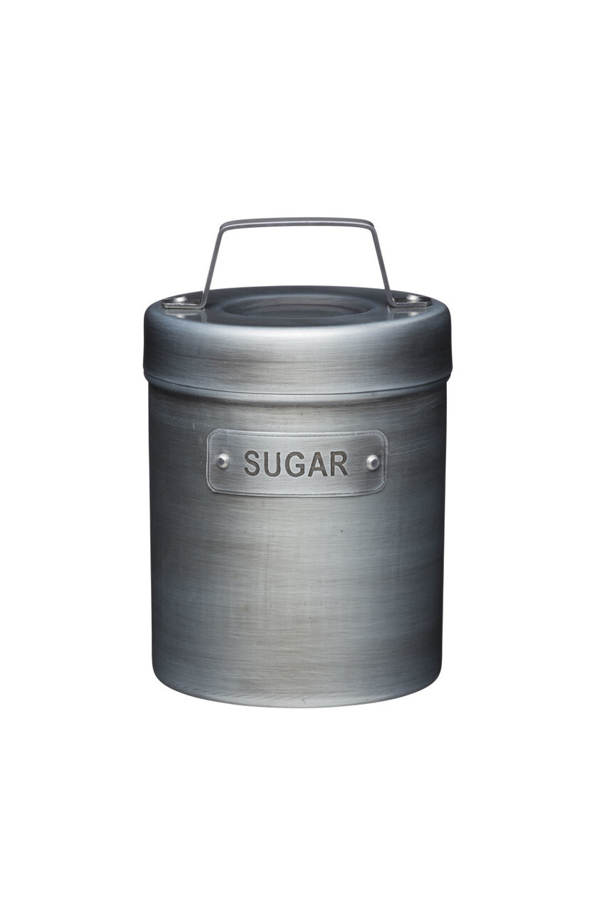 Kitchen Craft Industrial Kitchen Vintage-Style Metal Sugar Container Jar