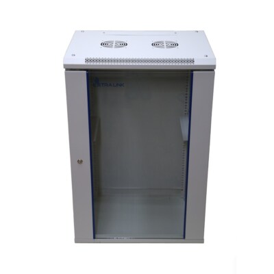 5903148916897 Extralink 18U 600X600 WALL-MOUNTED RACKMOUNT CABINET GRAY Wandmont
