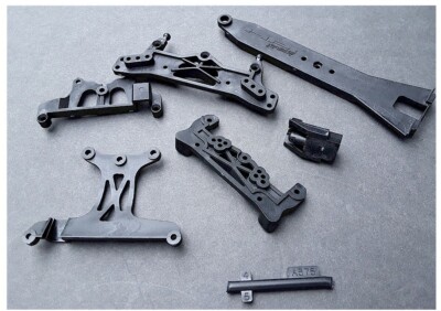 Vintage RC HPI Battery Brace/ Shock Tower Set A375 Pro3 Complete loose from kit