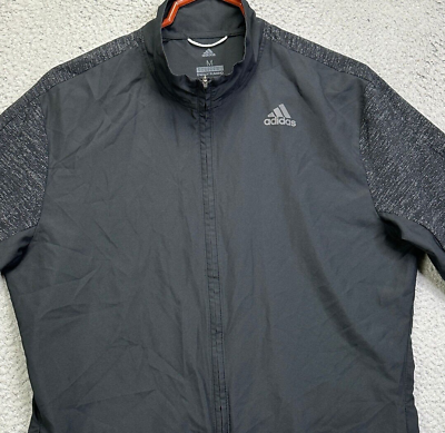 Adidas Jacket Adult Medium Black Energy Running Full Zip Adidas Jacket Adult Medium Black Energy Running Full Zip