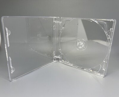 10 NEW TOP QUALITY ORIGINAL SINGLE SUPER JEWEL BOX, SJB W/LOGO, SJB12-SINGLE