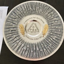 Willie Mosconi Vintage 1 Of A Kind Deutscher Pool Billiard Plaque From 1976 COA