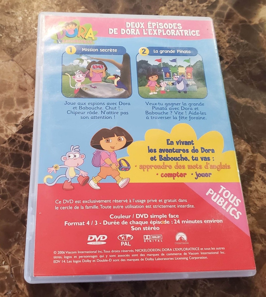 フランス語 DVD Dora 5枚セット Dora the Explorer 3 DVDs set | eBay