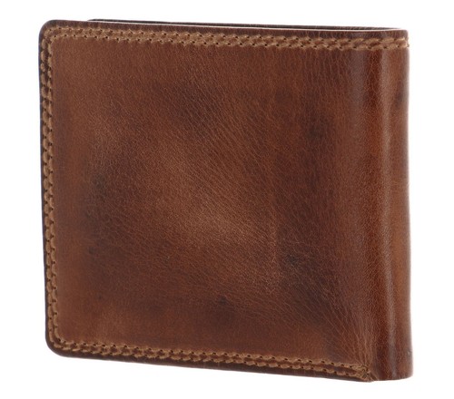 Cartera de cuero CHIEMSEE marrón coñac nueva - Imagen 5 de 5