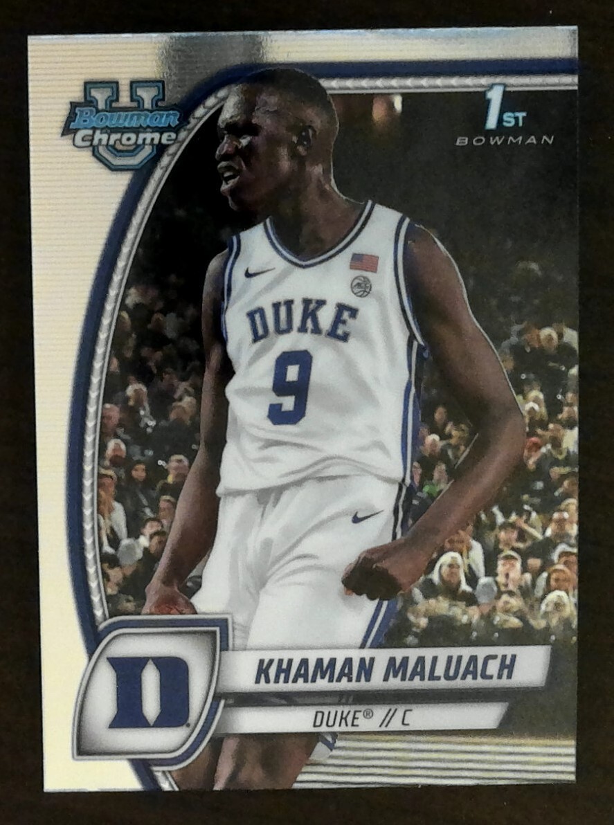 2024-25 Bowman Chrome U Khaman Maluach RC #46 Duke Suns 1st Bowman top 10 Pick
