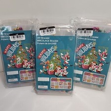 Disney Mickey Mouse and Friends Holiday DIY Bracelet Kit for Kids Lot of 3
