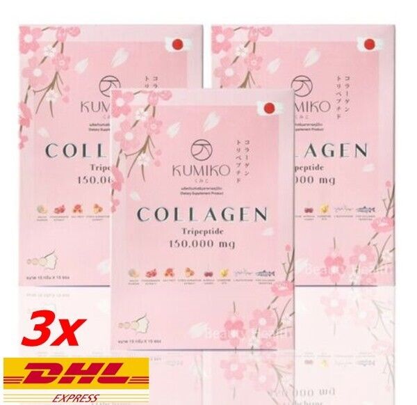 3x KUMIKO Collagen Dietary Supplement brighten skin younger Acne freckles 3x KUMIKO Collagen Dietary Supplement brighten skin younger Acne freckles