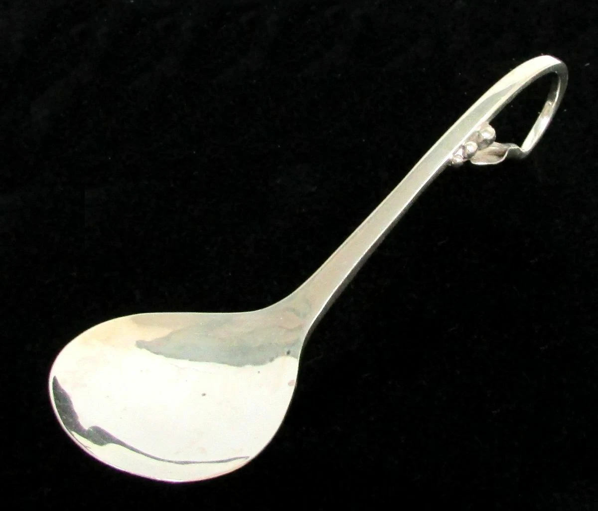 DANISH STERLING SILVER BLOSSOM 5 3/4" SAUCE LADLE