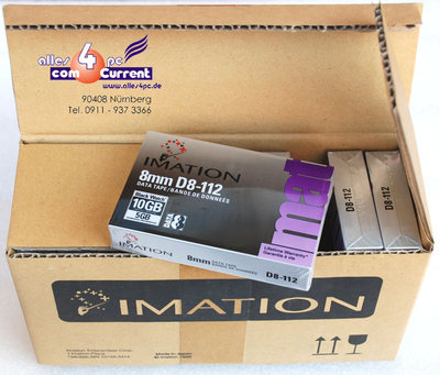 DATA TAPE IMATION D8-112 112M 10GB 8mm BAND TAPE FÜR STREAMER STREAMERBAND